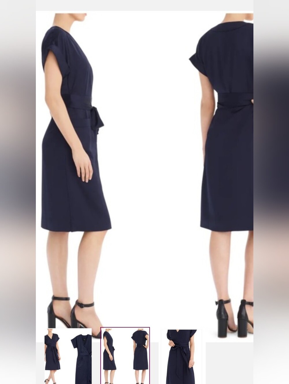J. Crew Navy Wrap Dress